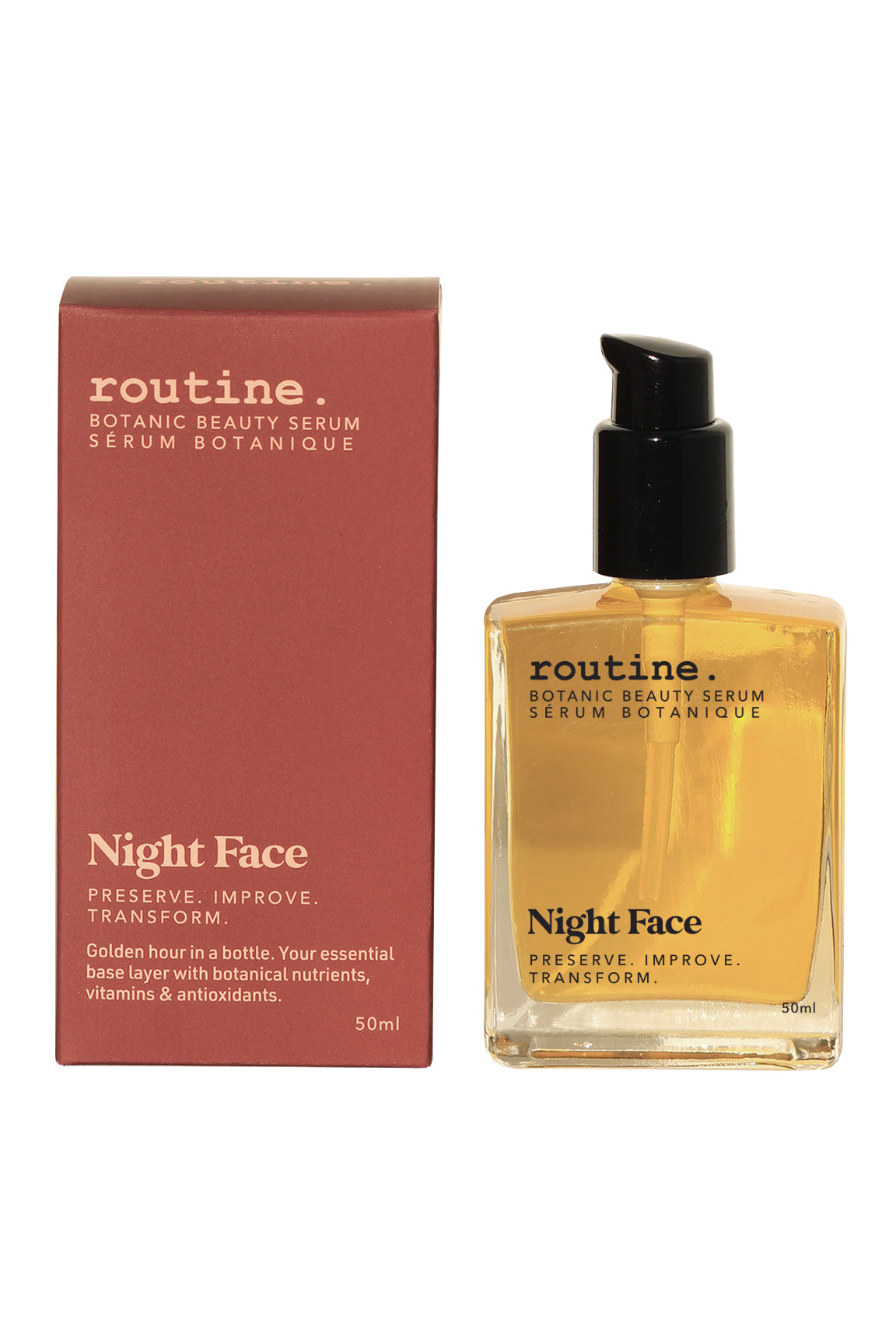 Night Face Serum Routine Natural Beauty